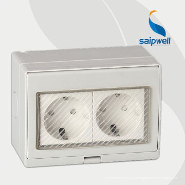 Saip 13Amp Tipo Britânico Wall Mounted 3 Pole Tomada